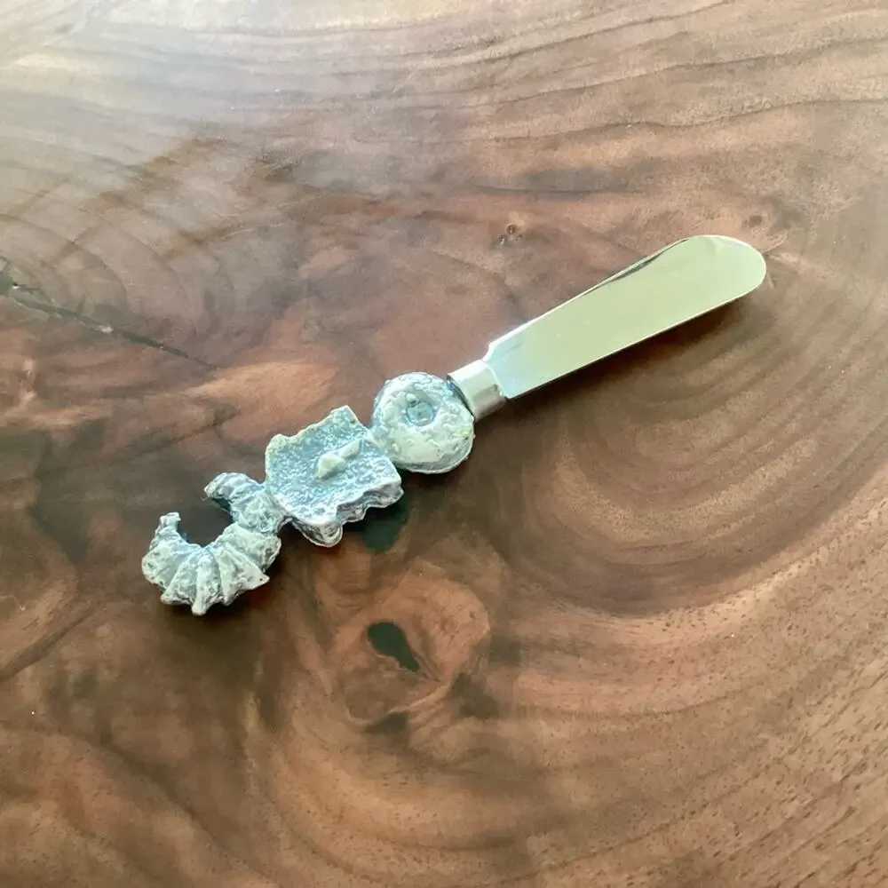Pewter Handle Cheese Knife